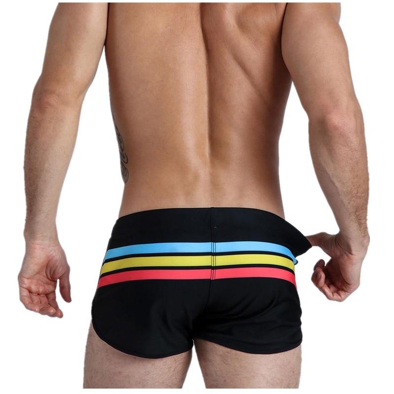 Striped Away Swim Trunks | dmunderwear detail image 9