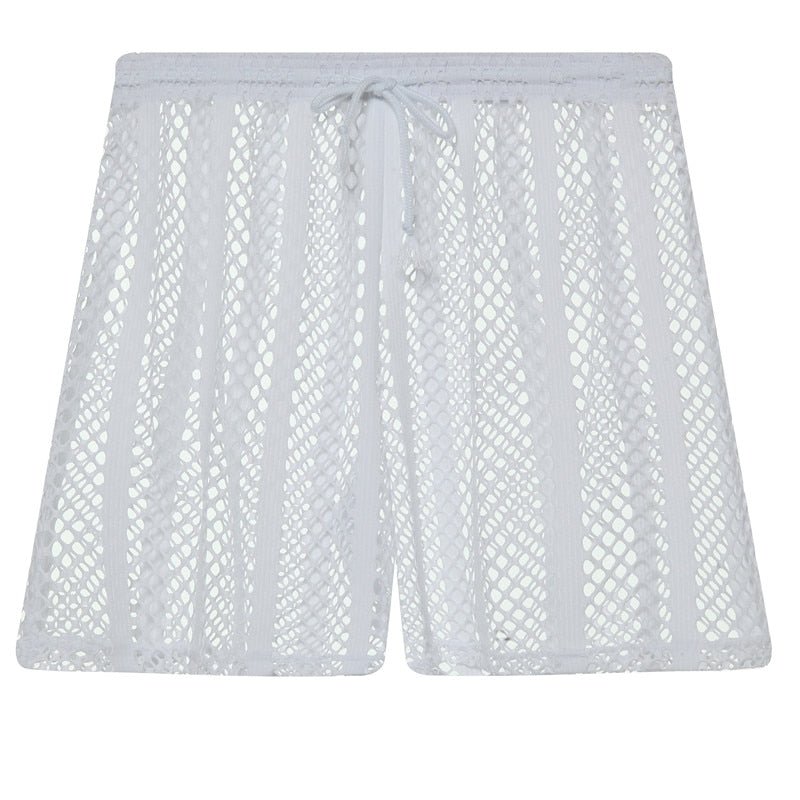 Striped Hoodie Mesh Suit | dmunderwear detail image 13