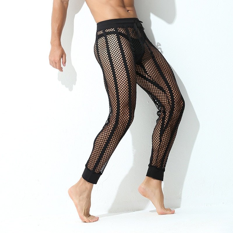Striped Mesh Tights | dmunderwear variant image