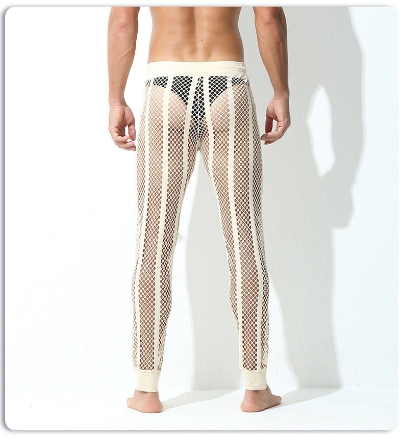 Striped Mesh Tights | dmunderwear detail image 5