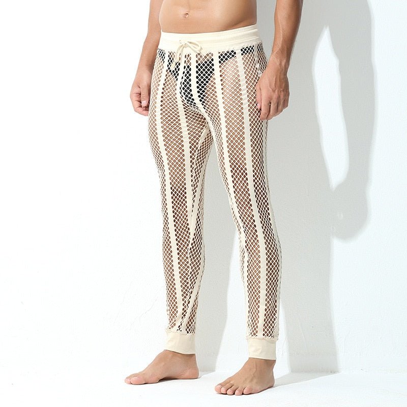 ORVLS Striped Mesh Tights | dmunderwear detail image 6