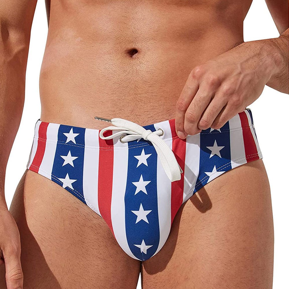 ORVLS Striped Patriotic Swim Briefs | dmunderwear product image 3
