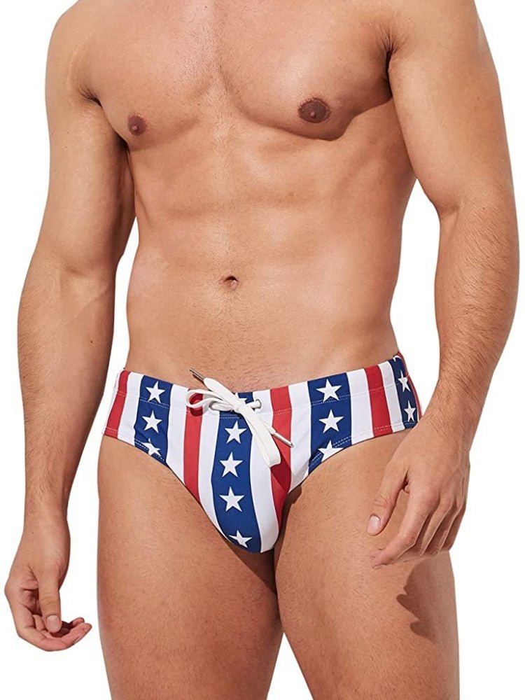 ORVLS Striped Patriotic Swim Briefs | dmunderwear product image 5