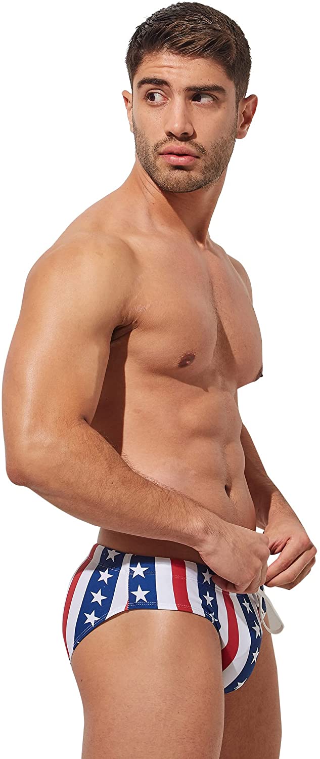 ORVLS Striped Patriotic Swim Briefs | dmunderwear product image 6