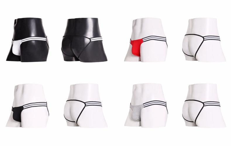 Striped Skinny Jockstrap | dmunderwear detail image 5