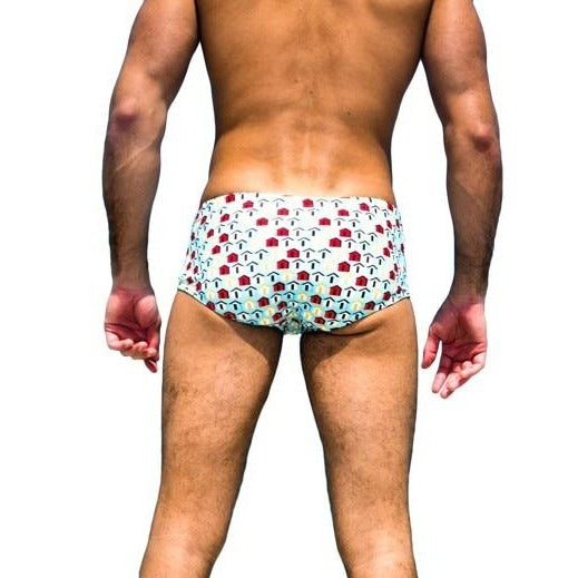 ORVLS Taddlee Little Houses Swim Briefs | dmunderwear detail image 5