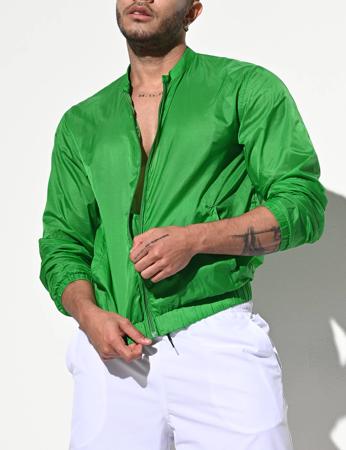 Thin Long Sleeve Jacket B7242 | dmunderwear detail image 1