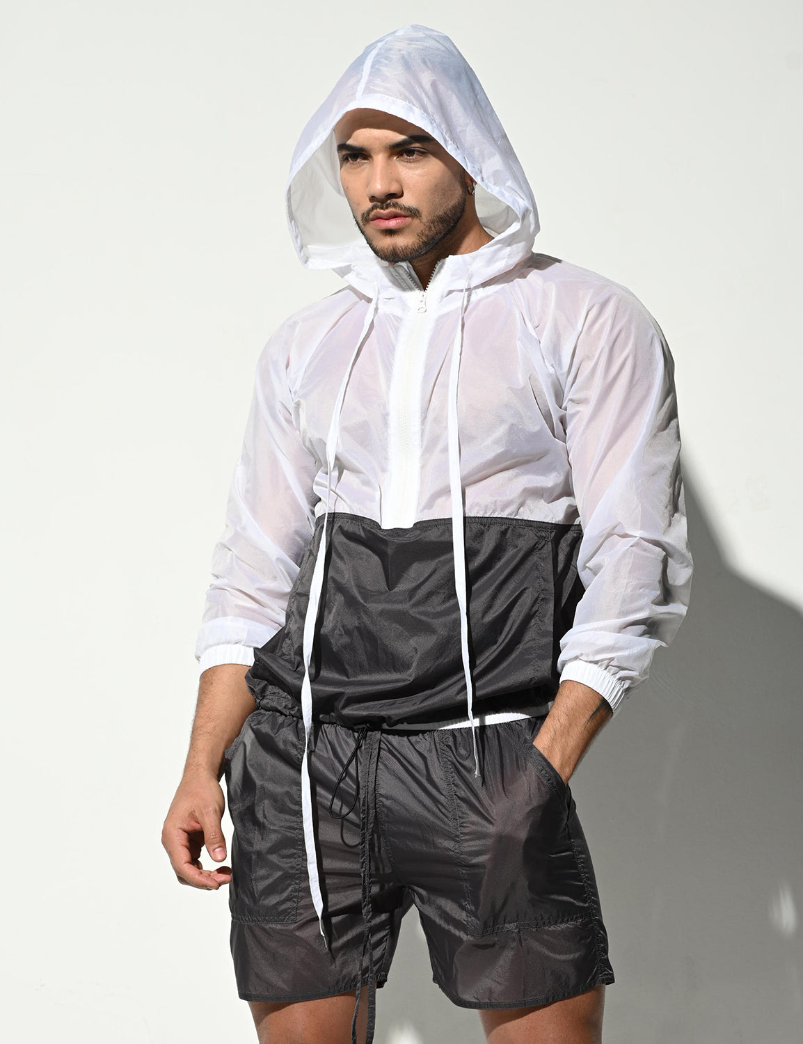 Translucent Long Sleeve Tops B7126 | dmunderwear detail image 1
