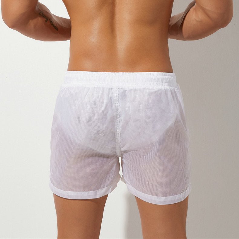 ORVLS Transparent Pocketed Board Shorts | dmunderwear detail image 5