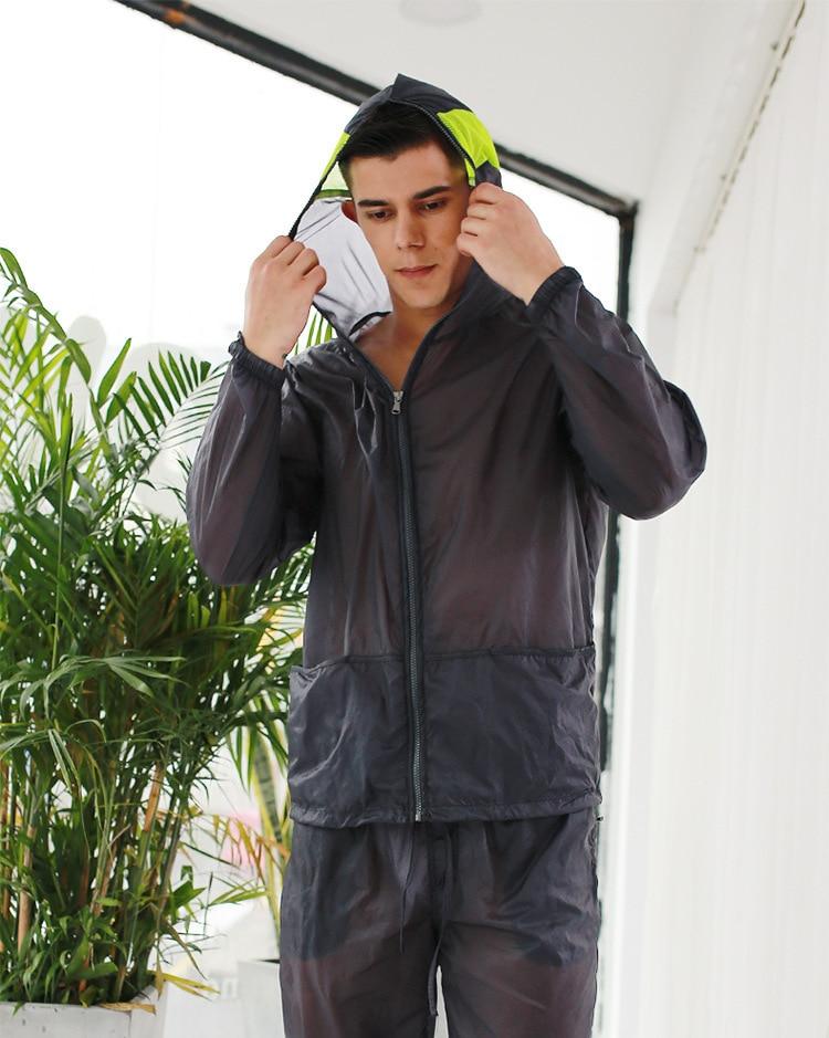 Transparent Racing Stripe Hoodie + Pants | dmunderwear detail image 11