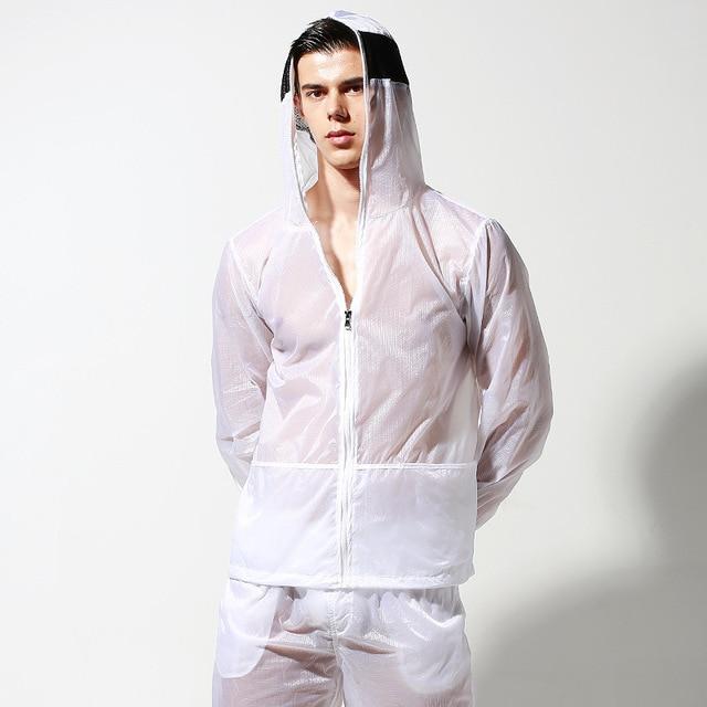 Transparent Racing Stripe Hoodie + Pants | dmunderwear variant image