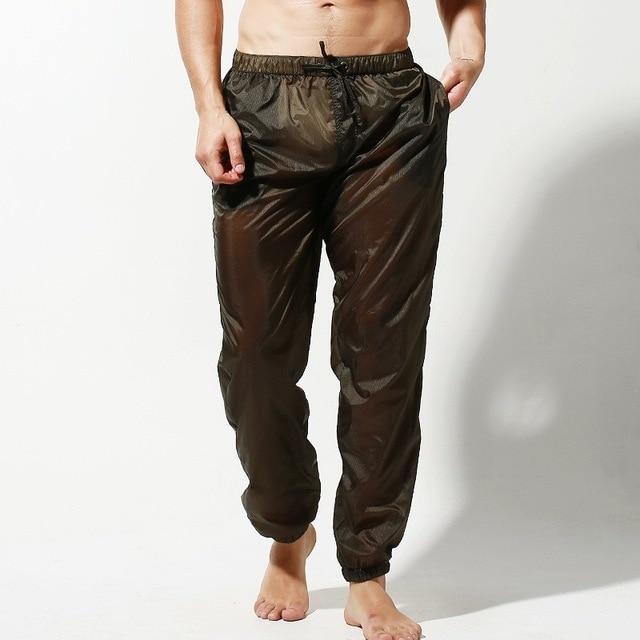 Transparent Racing Stripe Sleeveless Hoodie + Pants | dmunderwear detail image 9