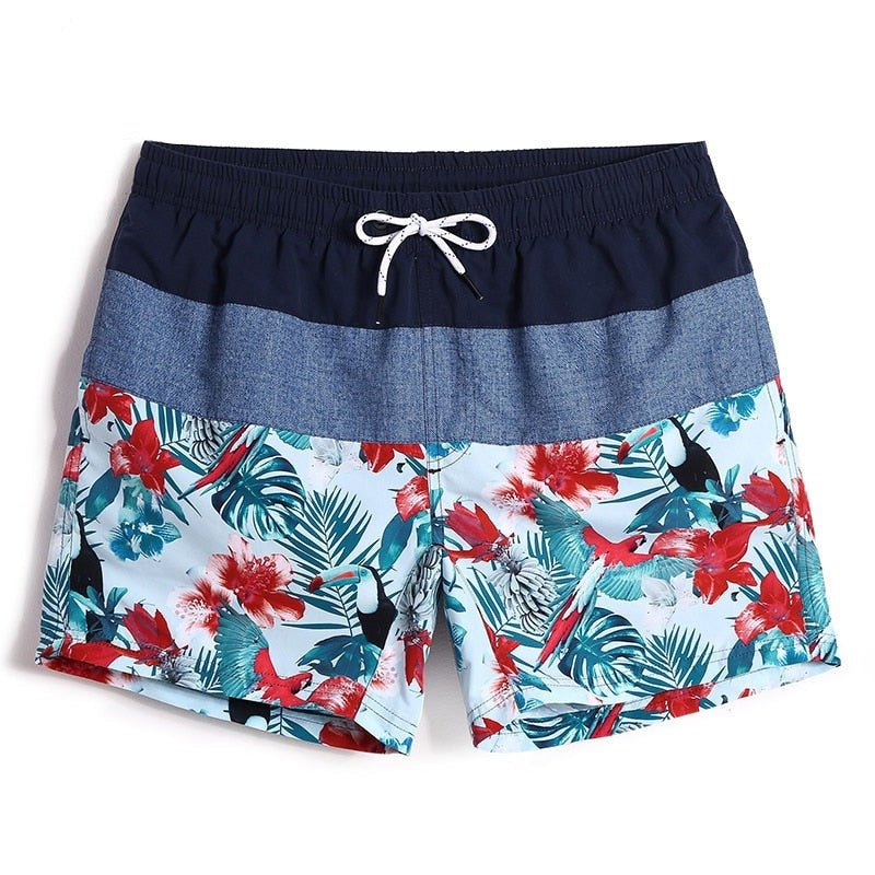 Floral Tri-toned Board Shorts | dmunderwear detail image 1