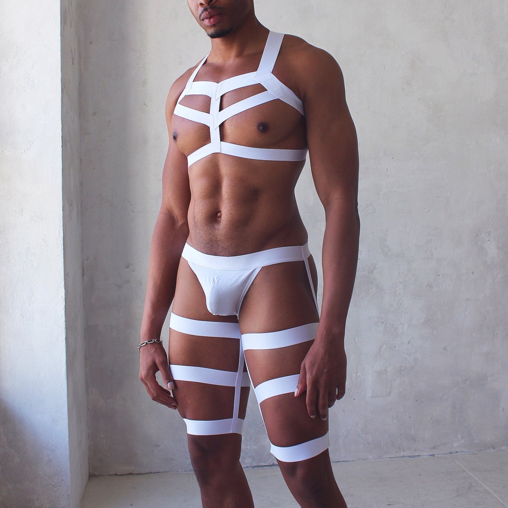 ORVLS Triple Elastic Harness with Briefs | dmunderwear detail image 1