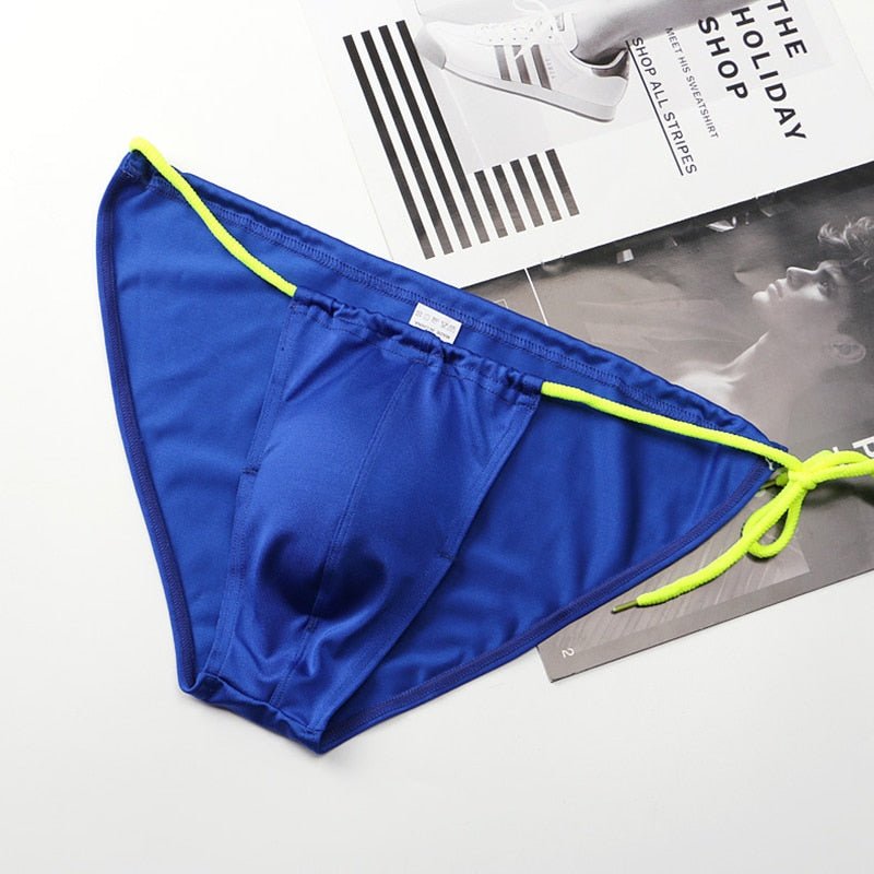 ORVLS Two Toned Bowtie Bikini Swim Briefs | dmunderwear detail image 5