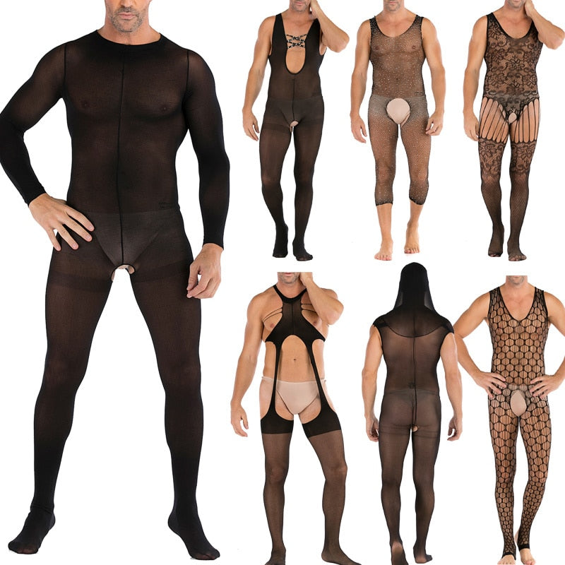 Various Men's Body Stocking Styles | dmunderwear detail image 1