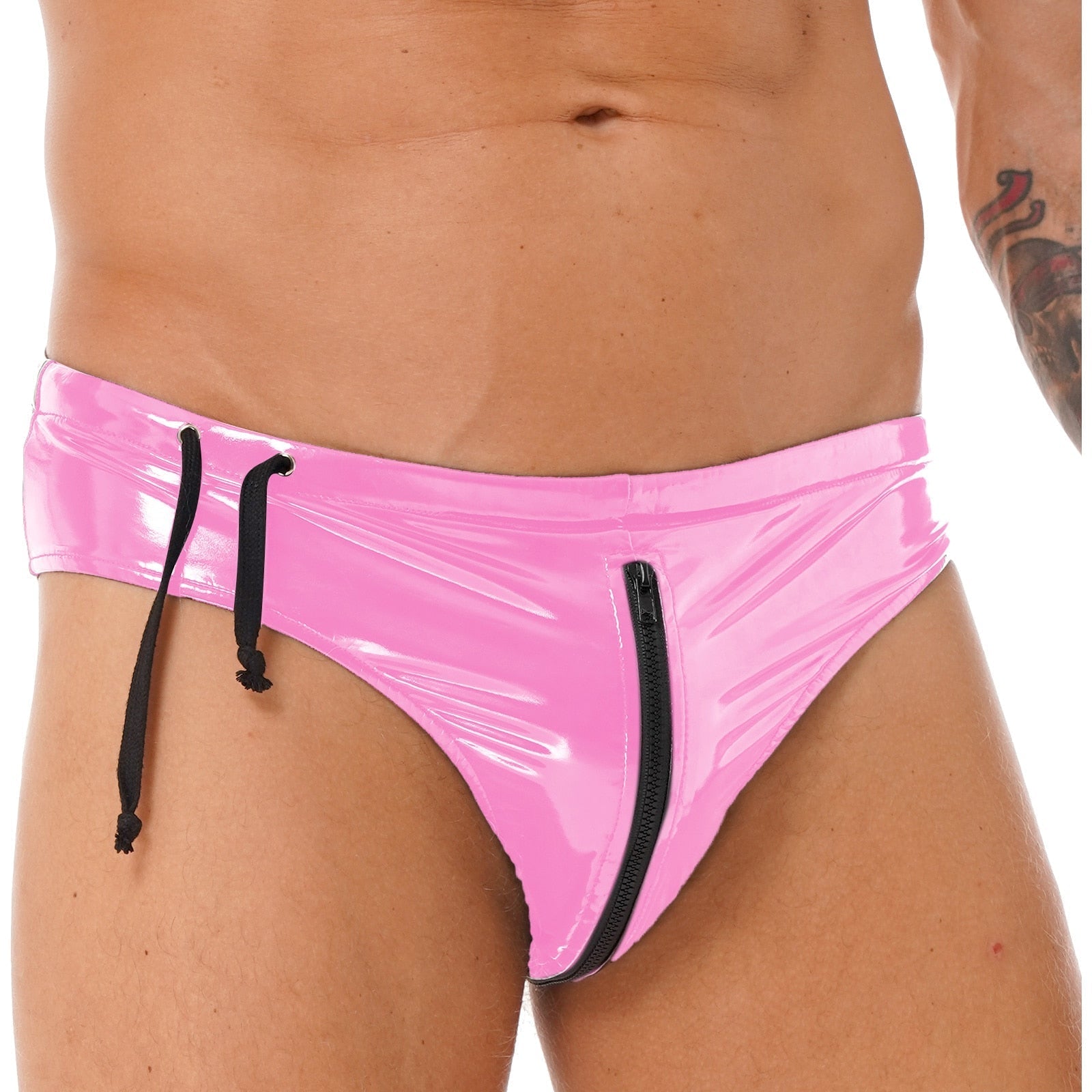 ORVLS Zip Around Latex Briefs | dmunderwear detail image 1
