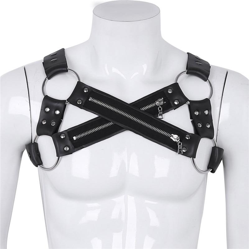 Zippered X-Cross Chest Harness | dmunderwear product image 3